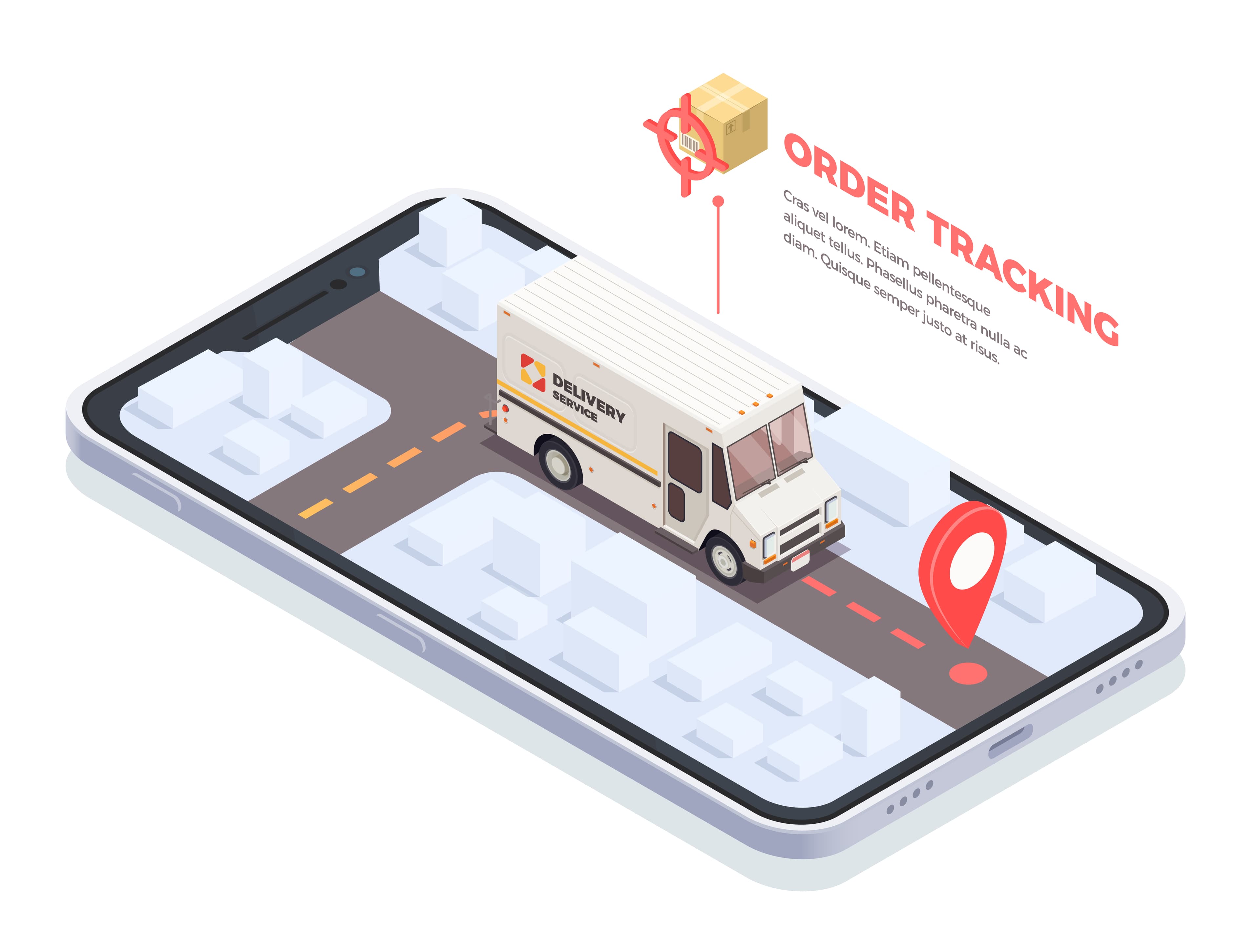 Order tracking illustration